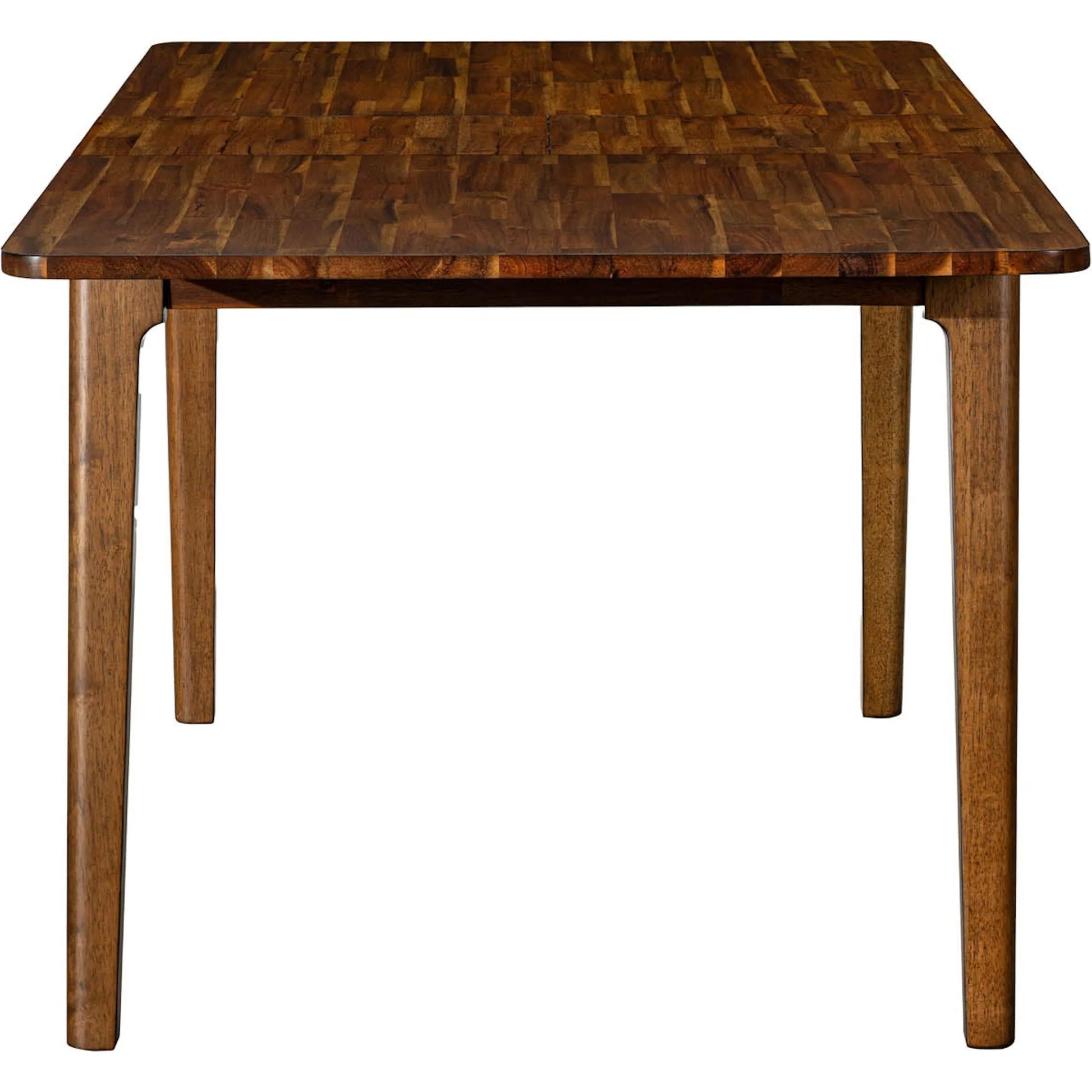 Remix Extension Dining Table (70"/86") by LH Imports in brown. Made from acacia, beech, rubberwood in a unique style.