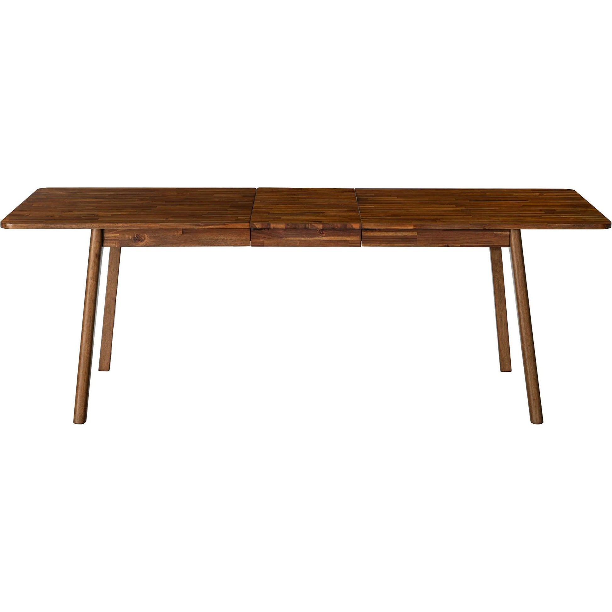 Remix Extension Dining Table (70"/86") by LH Imports in brown. Made from acacia, beech, rubberwood in a unique style.