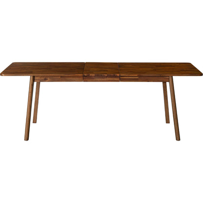 Remix Extension Dining Table (70"/86") by LH Imports in brown. Made from acacia, beech, rubberwood in a unique style.