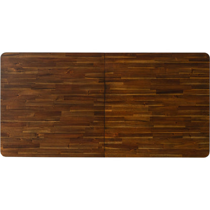 Remix Extension Dining Table (70"/86") by LH Imports in brown. Made from acacia, beech, rubberwood in a unique style.