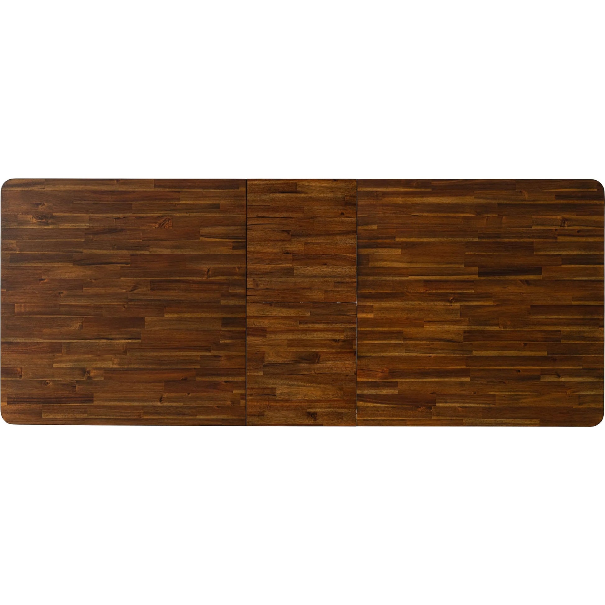 Remix Extension Dining Table (70"/86") by LH Imports in brown. Made from acacia, beech, rubberwood in a unique style.
