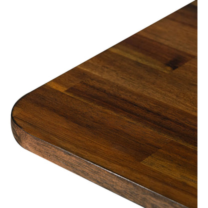 Remix Extension Dining Table (70"/86") by LH Imports in brown. Made from acacia, beech, rubberwood in a unique style.