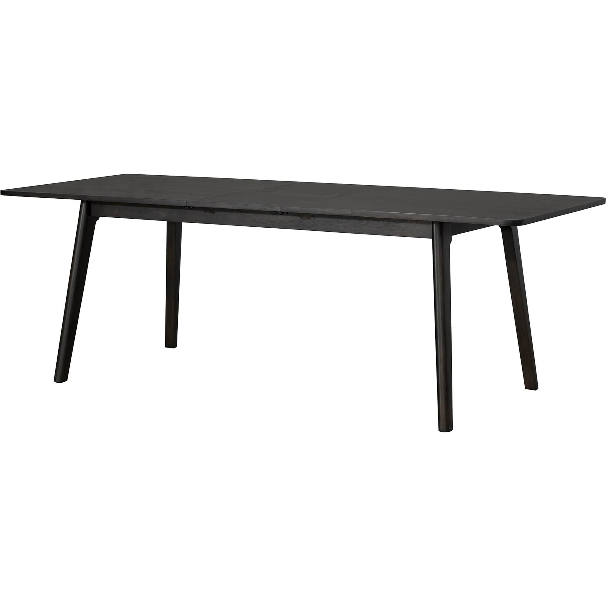Remix Extension Dining Table (70"/86") by LH Imports in black. Made from acacia, beech, rubberwood in a traditional style.