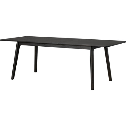 Remix Extension Dining Table (70"/86") by LH Imports in black. Made from acacia, beech, rubberwood in a traditional style.