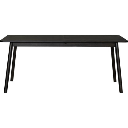 Remix Extension Dining Table (70"/86") by LH Imports in black. Made from acacia, beech, rubberwood in a traditional style.