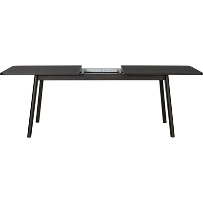Remix Extension Dining Table (70"/86") by LH Imports in black. Made from acacia, beech, rubberwood in a traditional style.
