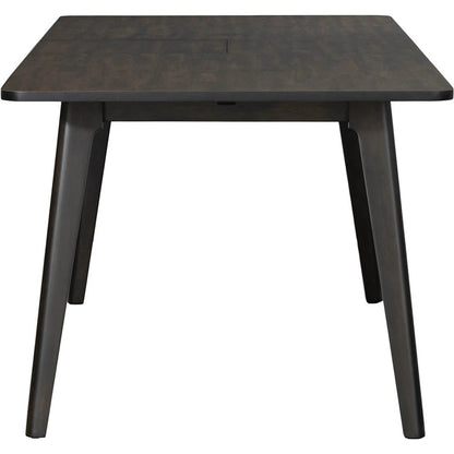 Remix Extension Dining Table (70"/86") by LH Imports in black. Made from acacia, beech, rubberwood in a traditional style.
