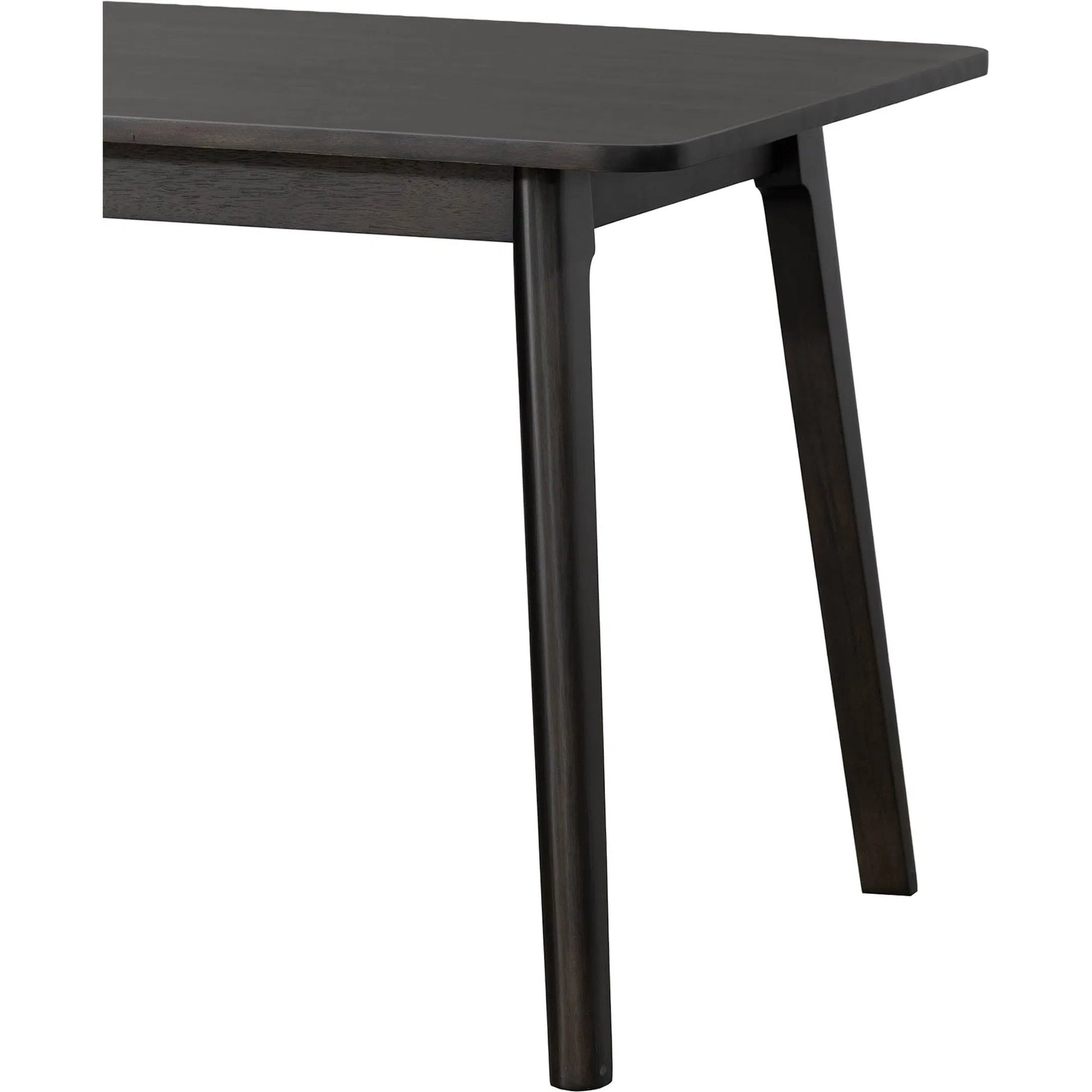 Remix Extension Dining Table (70"/86") by LH Imports in black. Made from acacia, beech, rubberwood in a traditional style.