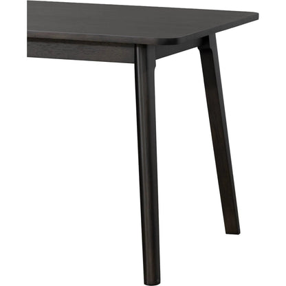 Remix Extension Dining Table (70"/86") by LH Imports in black. Made from acacia, beech, rubberwood in a traditional style.