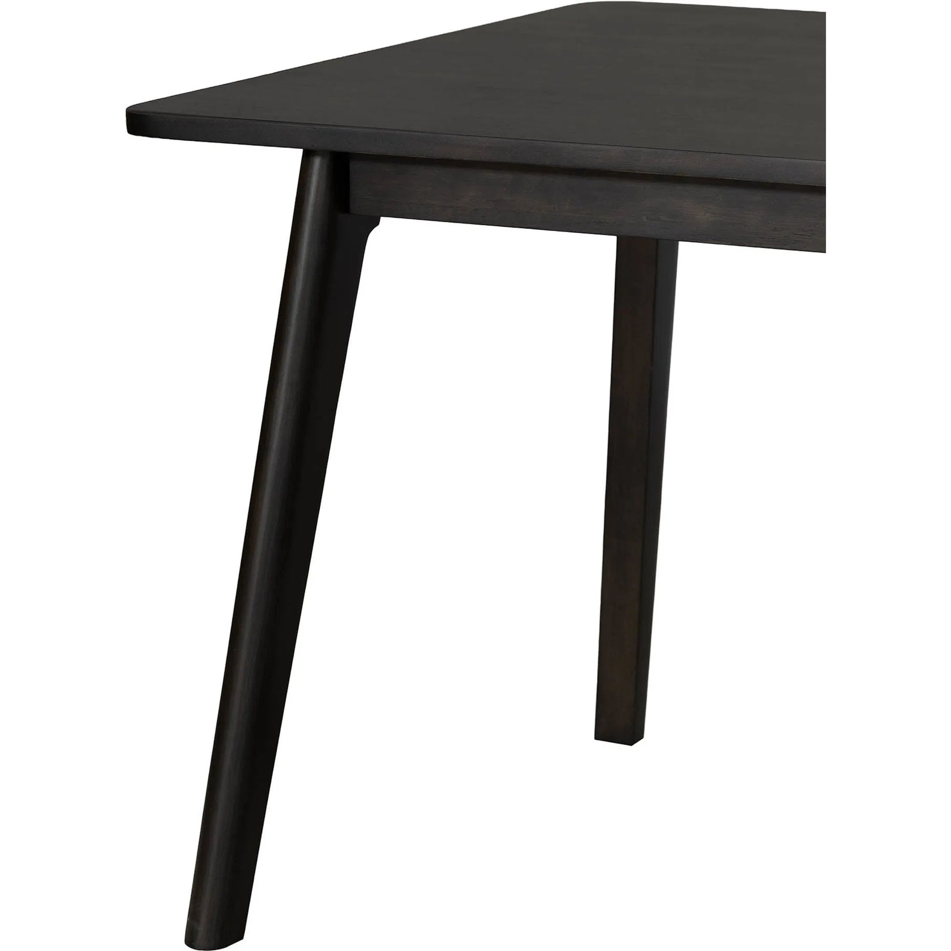 Remix Extension Dining Table (70"/86") by LH Imports in black. Made from acacia, beech, rubberwood in a traditional style.