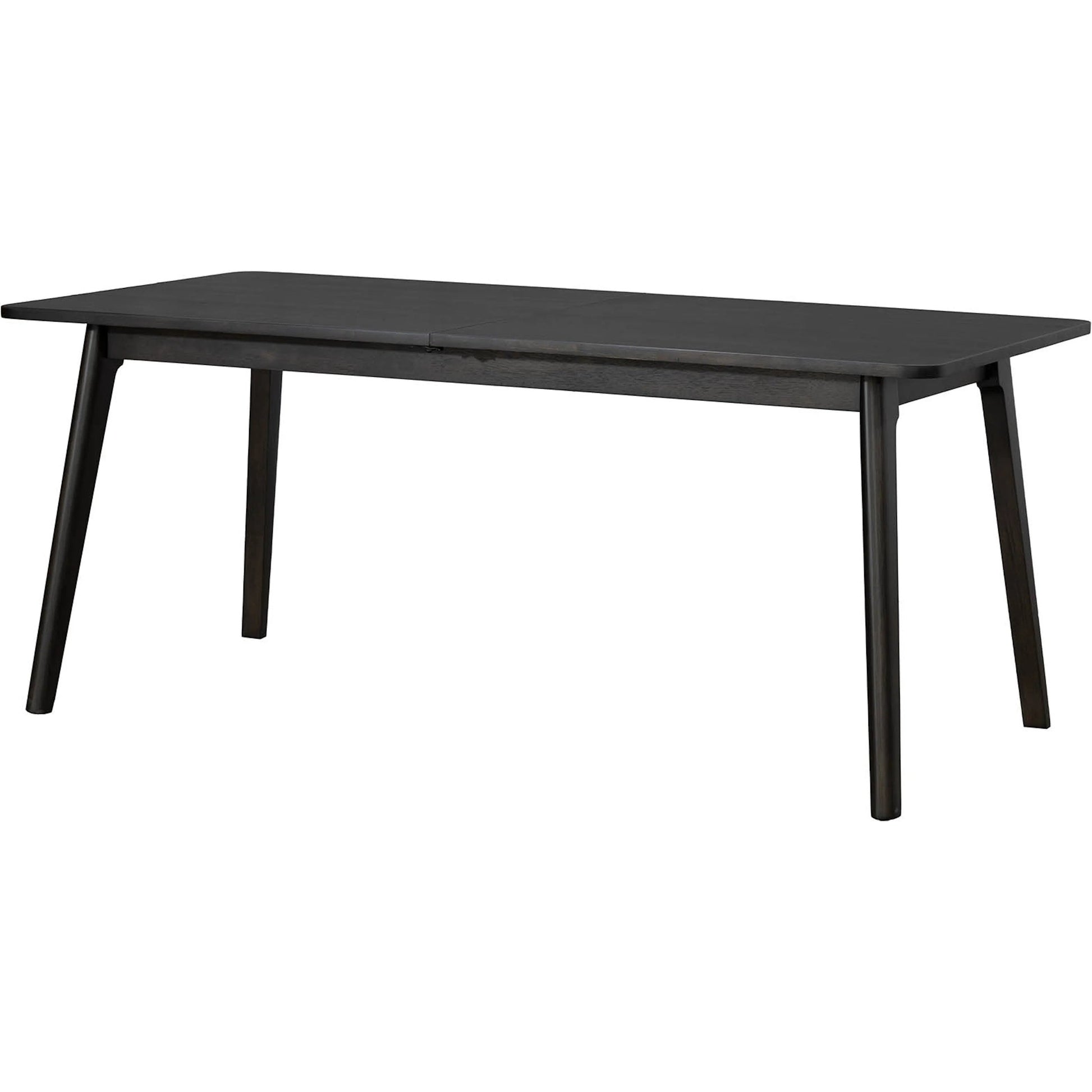 Remix Extension Dining Table (70"/86") by LH Imports in black. Made from acacia, beech, rubberwood in a traditional style.