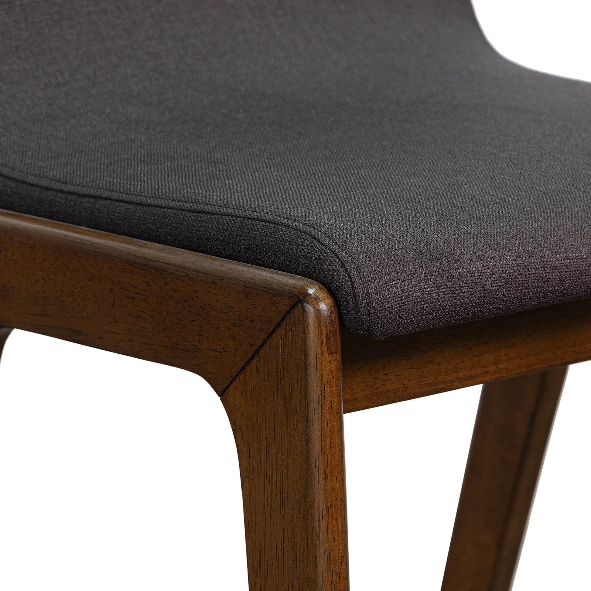 Remix Counter Stool by LH Imports in estelle brown. Made from 100% polyester, solid rubber wood, laminated veneer lumber in a unique style.