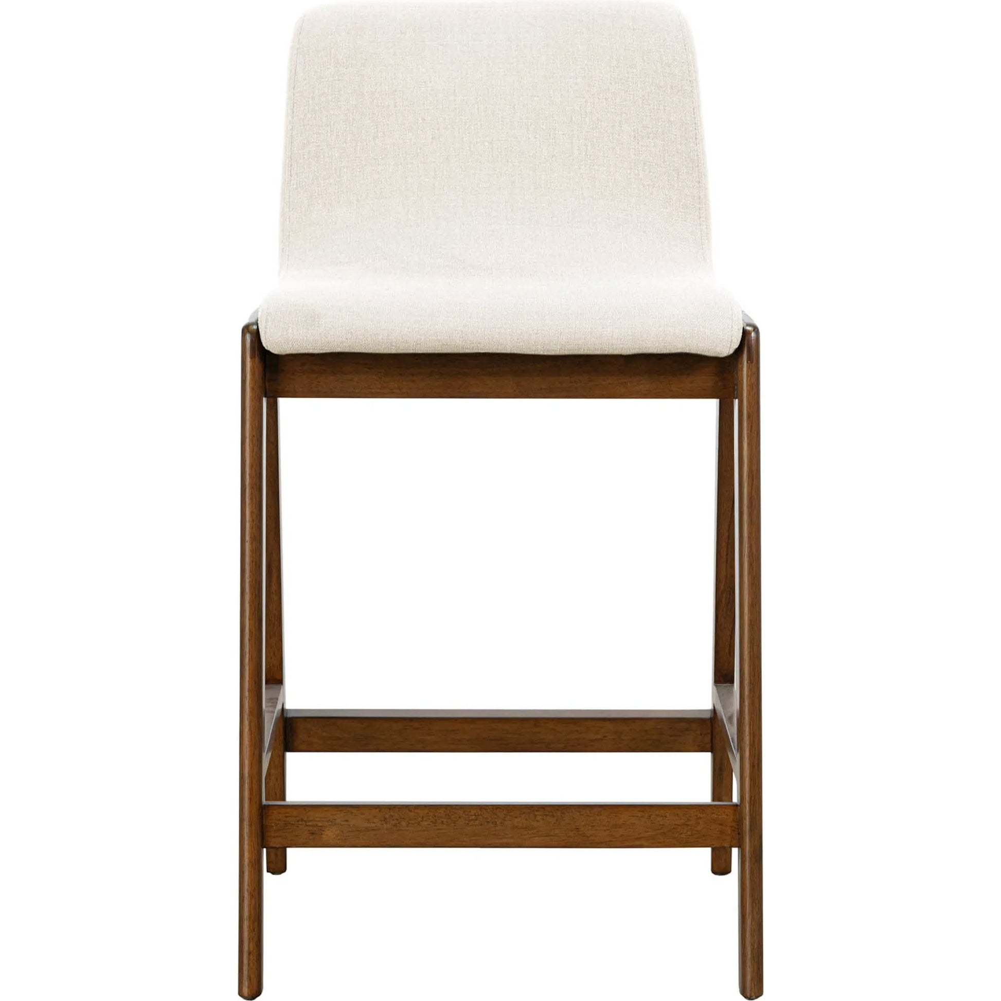 Remix Counter Stool by LH Imports in estelle brown. Made from 100% polyester, solid rubber wood, laminated veneer lumber in a unique style.