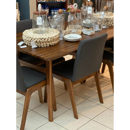 Remix Dining Chair by LH Imports. Made from solid acacia, fabric in a modern style.