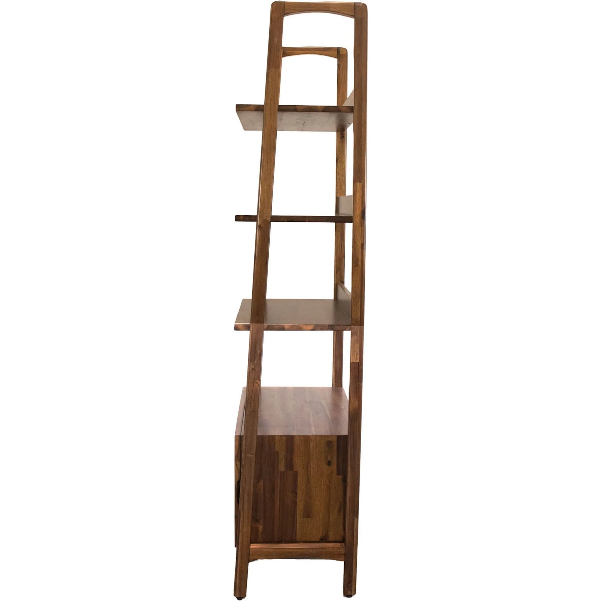 Remix 1-Door Bookcase by LH Imports in brown and estelle brown, polish. Made from solid acacia, mdf carb p2, acacia veneer, solid hardwood in a unique style.