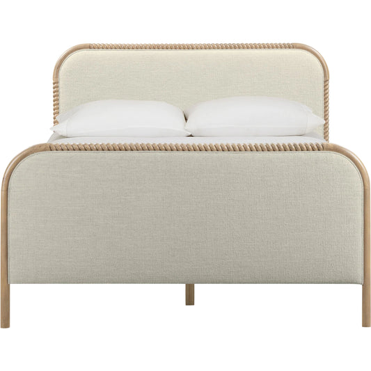 Hatia Basketweave Panel Bed by TOV Furniture. Made from unique in a unique style.