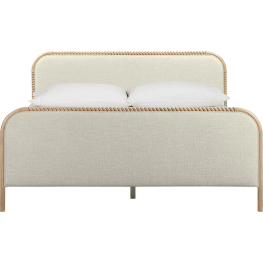 Hatia Basketweave Panel Bed by TOV Furniture. Made from unique in a unique style.