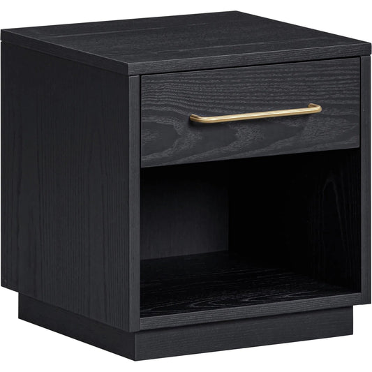 Marlow Wood Nightstand With Drawer by TOV Furniture. Made from acacia, ash veneer, mdf in a unique style.