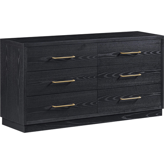 Marlow 6-Drawer Wood Dresser by TOV Furniture. Made from acacia, ash veneer, mdf in a unique style.