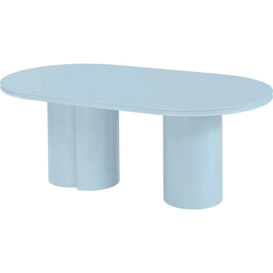 Elora Lacquer Oval Dining Table by TOV Furniture. Made from mdf, plywood in a unique style.