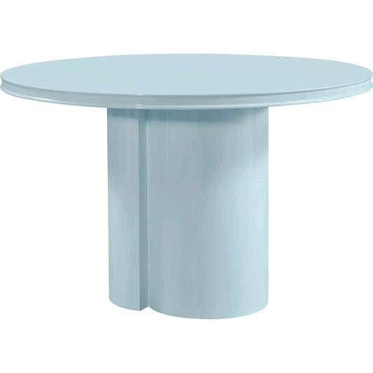 Elora Lacquer Round Dining Table by TOV Furniture. Made from mdf, plywood in a unique style.