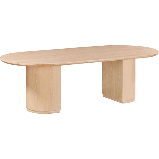 Marlow Wood Oval Dining Table by TOV Furniture. Made from acacia, ash veneer, mdf in a unique style.