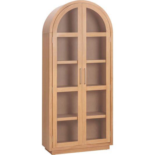 Marlow Wood Display Cabinet by TOV Furniture. Made from acacia, ash veneer, mdf, nickel in a unique style.