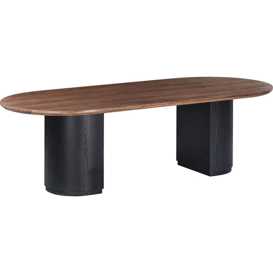 Marlow Wood Oval Dining Table by TOV Furniture. Made from acacia, ash veneer, mdf in a unique style.