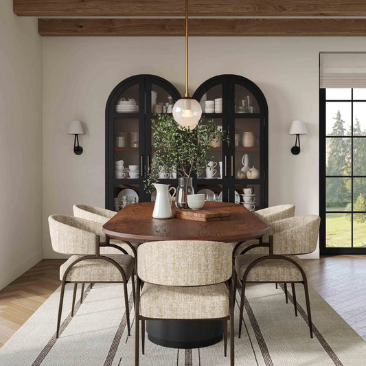 Marlow Wood Display Cabinet by TOV Furniture. Made from acacia, ash veneer, mdf, nickel in a unique style.