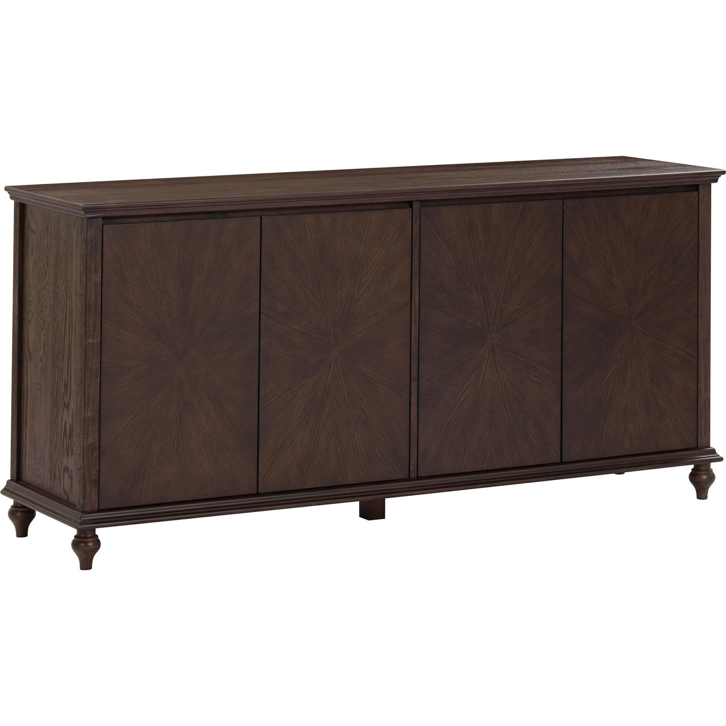 001 SI-2544632 | Primary Silo | Mila Dark Sideboard by TOV Furniture in brown. Made from ash veneer, mdf, rubberwood in a unique style.