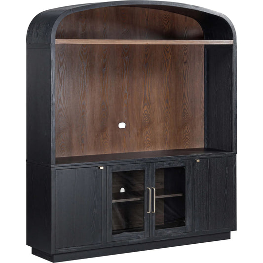 Marlow Wood Entertainment Center by TOV Furniture. Made from acacia, ash veneer, mdf in a unique style.