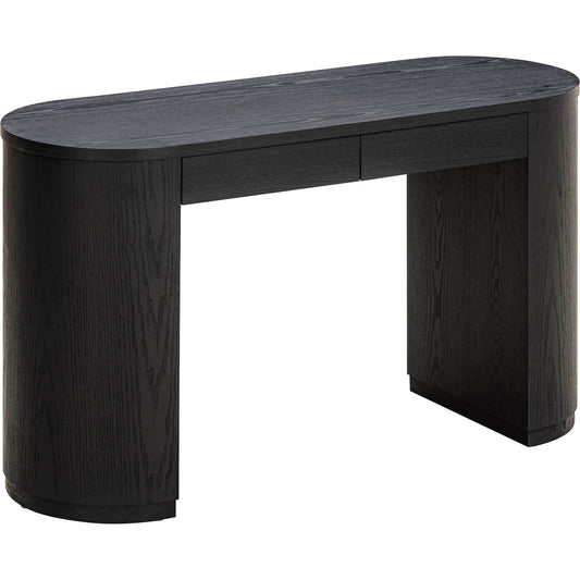 Marlow Wood 2-Drawer Writing Desk by TOV Furniture. Made from acacia, ash veneer, mdf, nickel in a unique style.