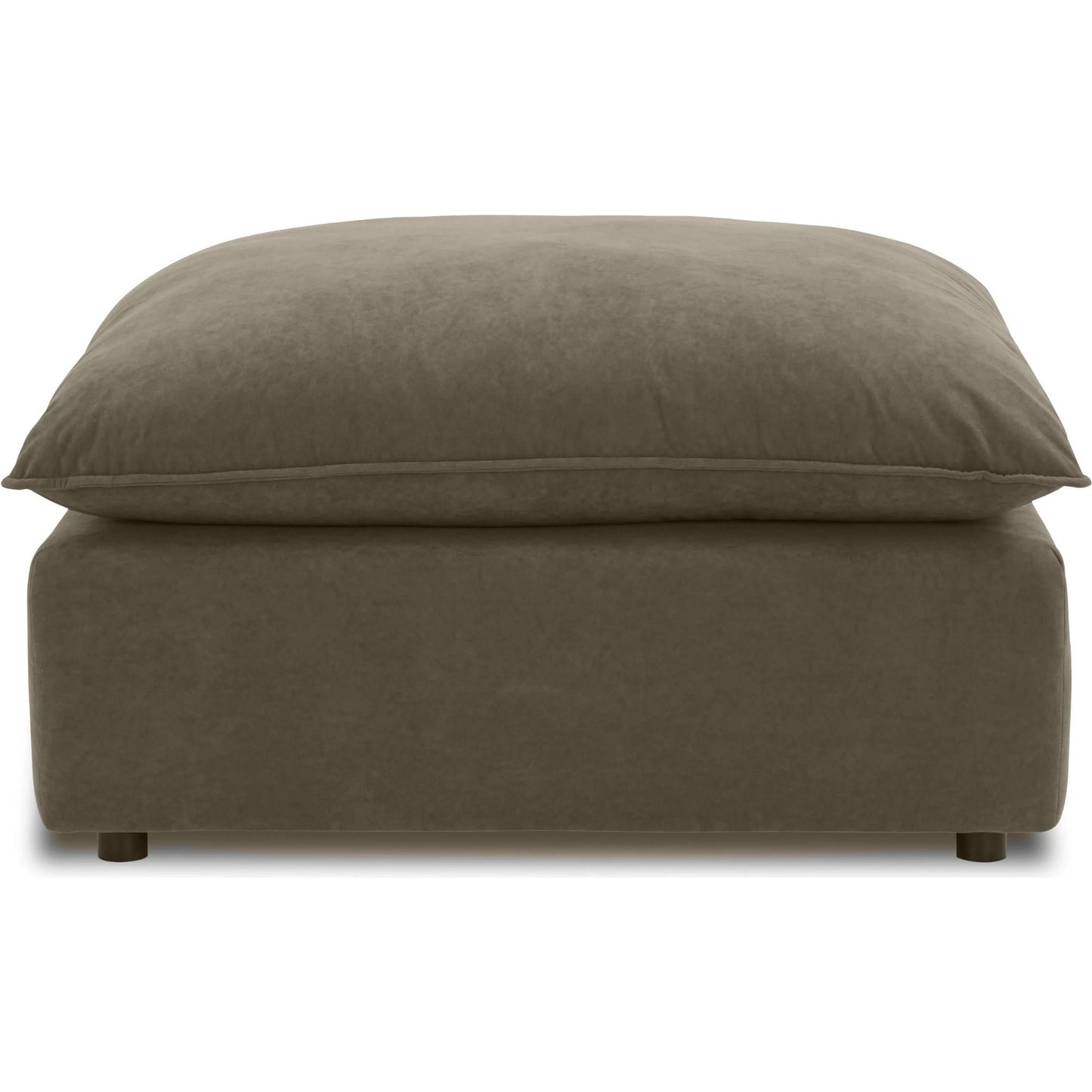 002 SI-2544526 | Additional Silo | Cali Chocolate Performance Ottoman by TOV Furniture in brown. Made from velvet, wood in a unique style.