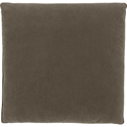 Cali Chocolate Performance Ottoman by TOV Furniture in brown. Made from velvet, wood in a unique style.