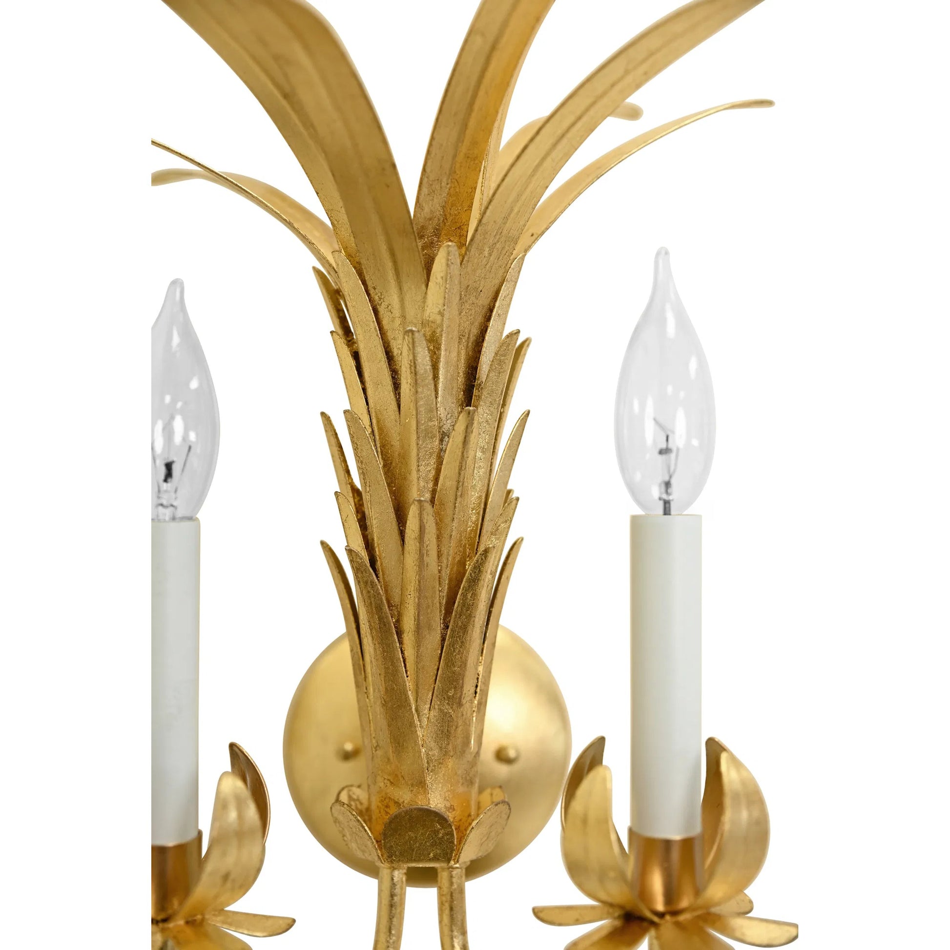 Reseda Palm Spray Two Arm Tole Wall Sconce by Worlds Away. Made from unique in a modern style.