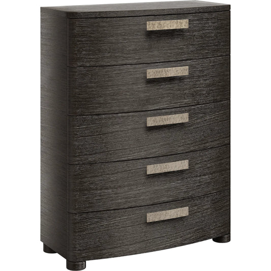 Geneve Tall Drawer Chest by Bernhardt in brown. Made from wood in a unique style.