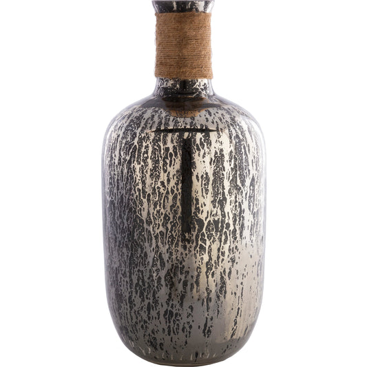 Reflection - 24804 by Surya in black and antiqued. Made from glass, jute in a transitional style.