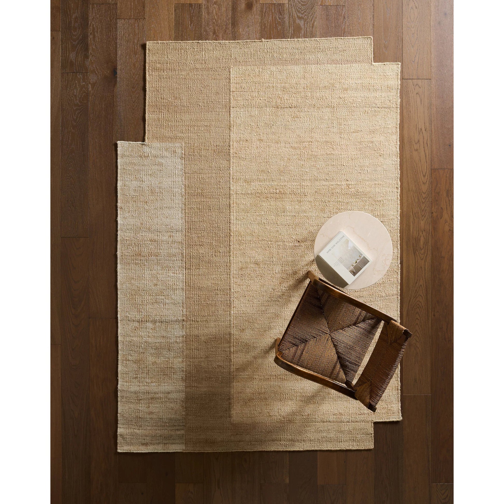 Refined Layers​ RFL03 Rug by Jaipur Living in tan, beige. Made from 100% jute in a unique style.