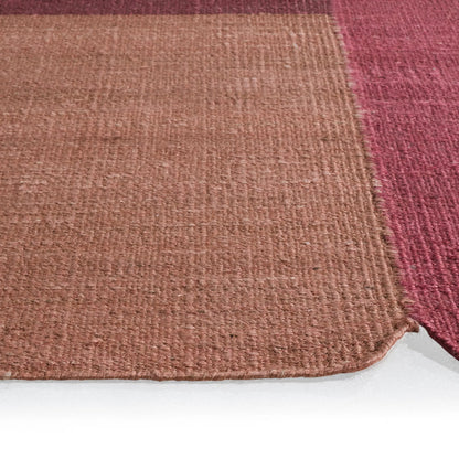 Refined Layers​ RFL04 Rug by Jaipur Living in red, orange. Made from 100% jute in a unique style.