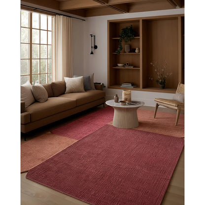 Refined Layers​ RFL04 Rug by Jaipur Living in red, orange. Made from 100% jute in a unique style.