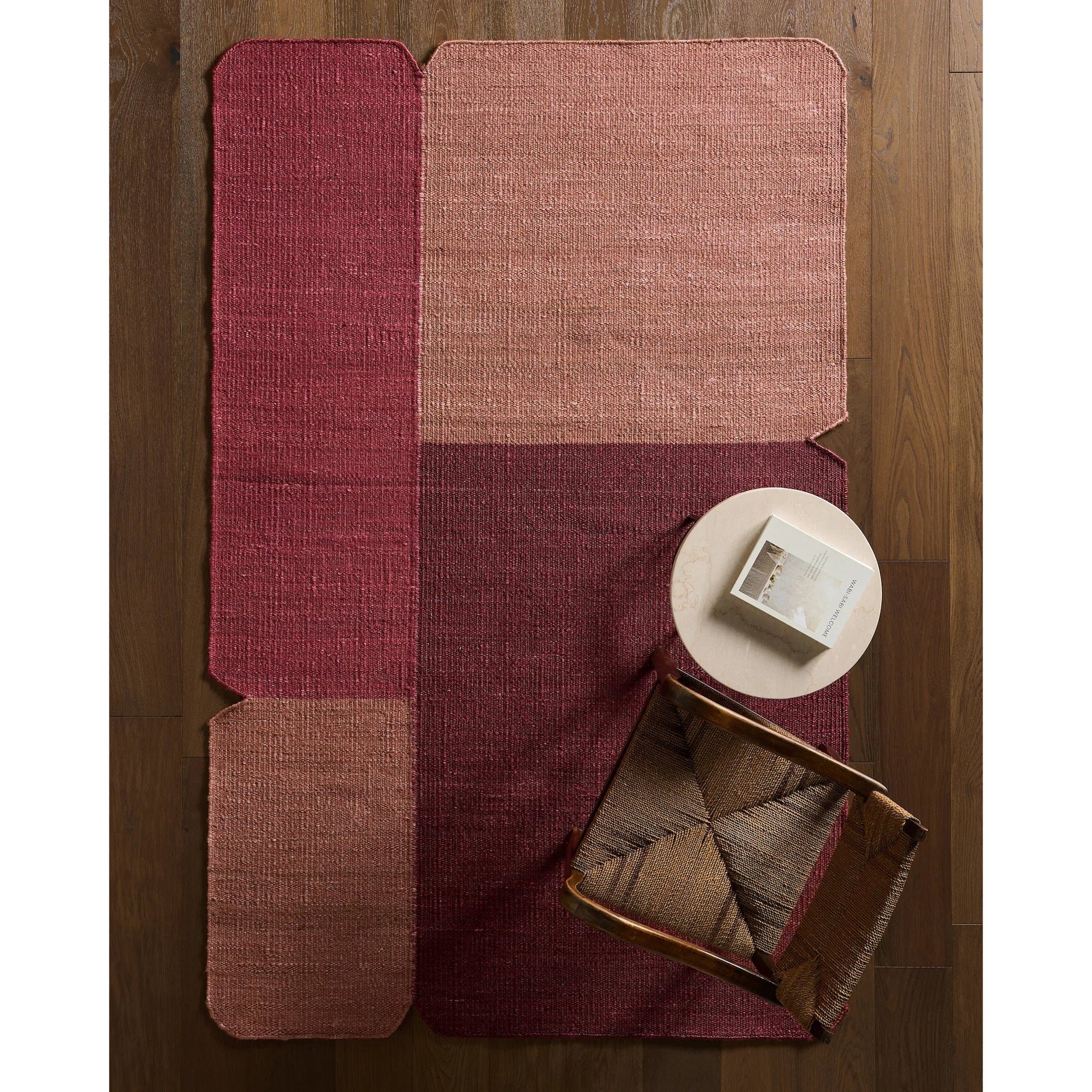 Refined Layers​ RFL04 Rug by Jaipur Living in red, orange. Made from 100% jute in a unique style.