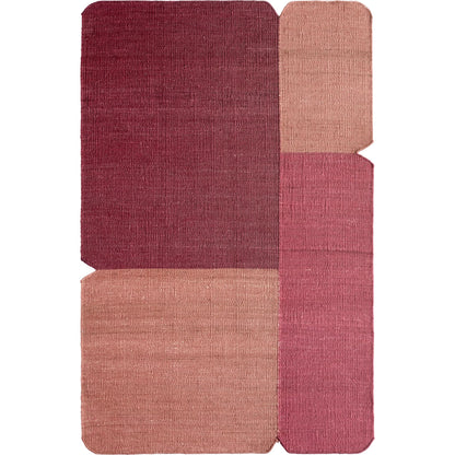 Refined Layers​ RFL04 Rug by Jaipur Living in red, orange. Made from 100% jute in a unique style.