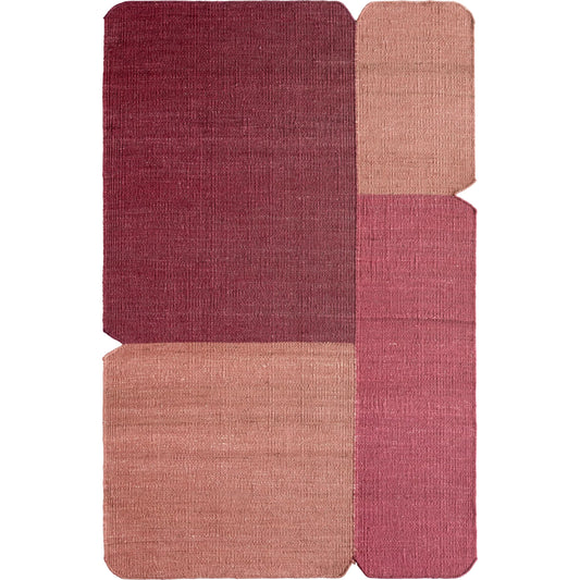 Refined Layers​ RFL04 Rug by Jaipur Living in red, orange. Made from 100% jute in a unique style.