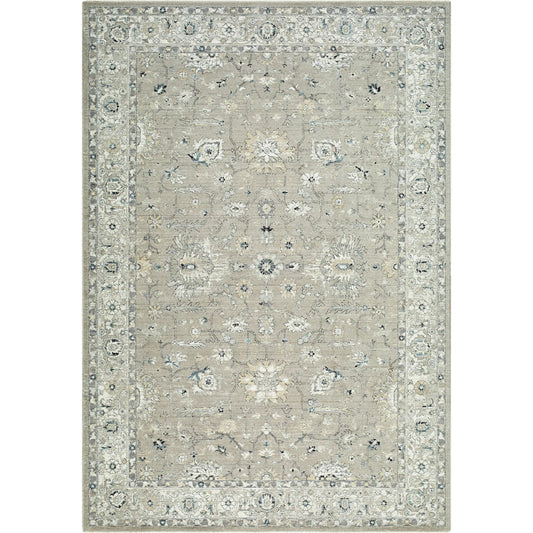 Reflection RFL-2304 Rug by Livabliss in ivory, medium gray, ink blue, beige. Made from polyester in a unique style.