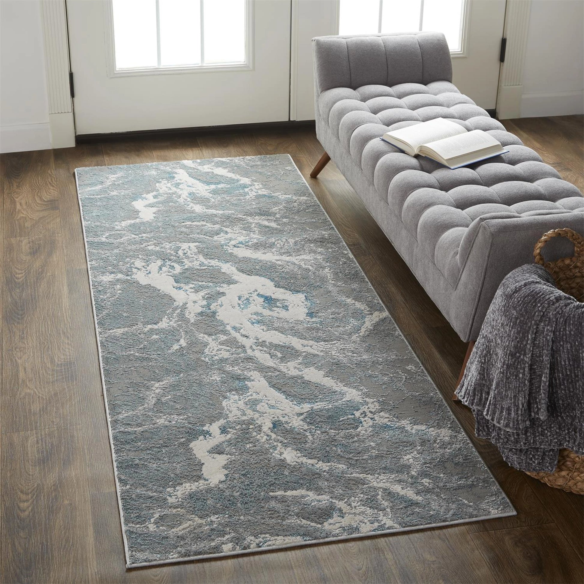 Azure Rug - 3539F by Feizy in silver, gray, ivory. Made from polyester, polypropylene in a unique style.
