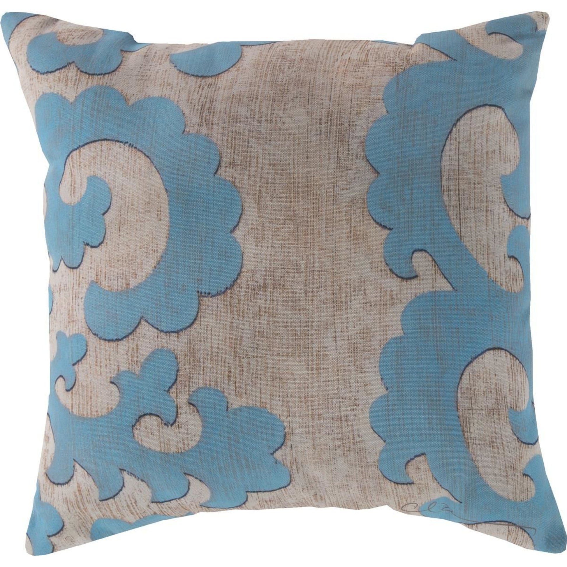 Rain Pillow - 8316 by Livabliss. Made from front: 100% polyester, back: 100% polyester in a traditional style.