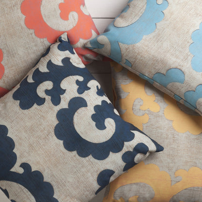 Rain Pillow - 8316 by Livabliss. Made from front: 100% polyester, back: 100% polyester in a traditional style.