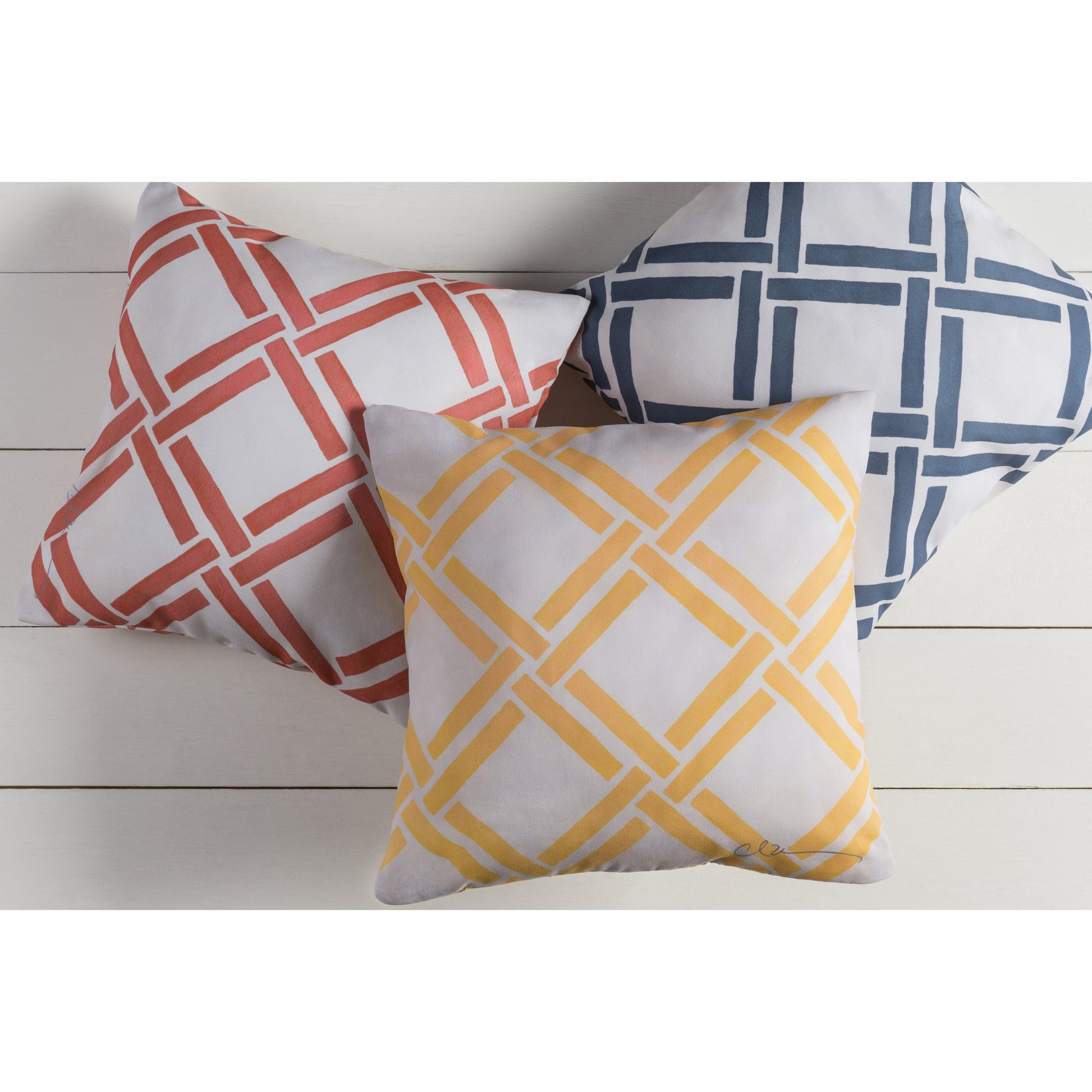 Rain Pillow - 17603 by Livabliss. Made from front: 100% polyester, back: 100% polyester in a coastal style.