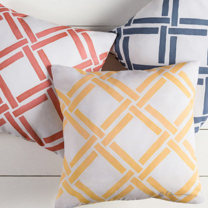 Rain Pillow - 17603 by Livabliss. Made from front: 100% polyester, back: 100% polyester in a coastal style.