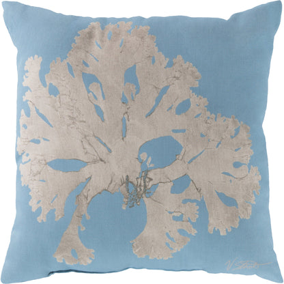 Rain Pillow - 28686 by Livabliss. Made from front: 100% polyester, back: 100% polyester in a coastal style.